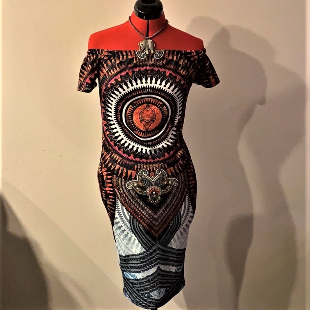 Multi Color Midi Dress